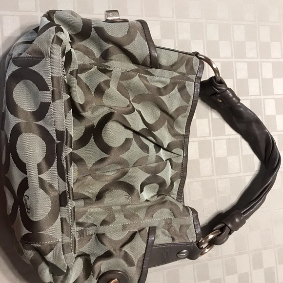 Shoulder Large Bag with Signature C 14.5 X 10” - Picture 2 of 8